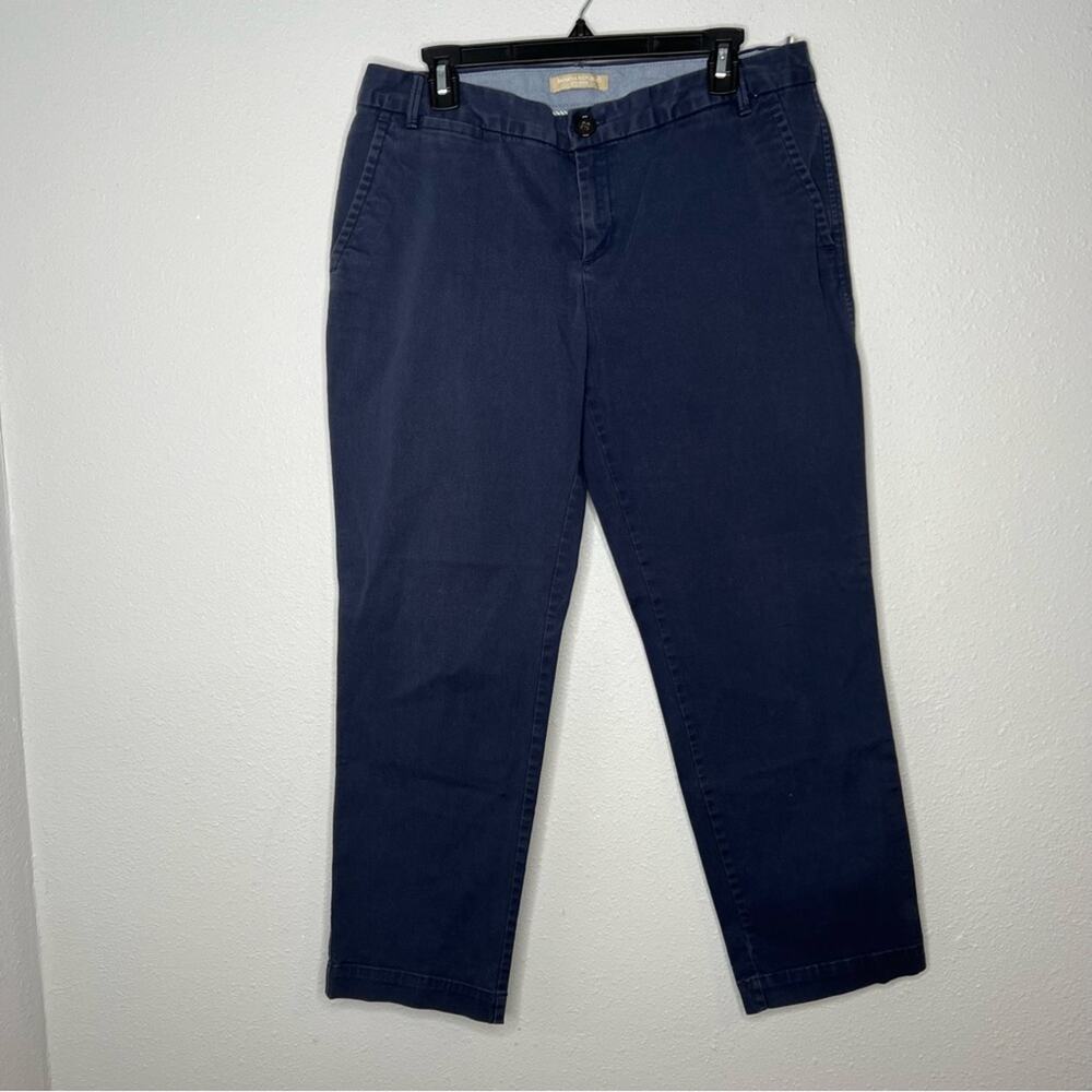 Banana Republic Cotton Blend Navy Blue Ankle Length City Chino Women's size 10